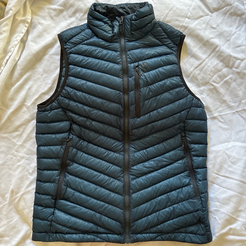 Men’s Black Diamond Approach Blue Down Puffer puffy vest medium